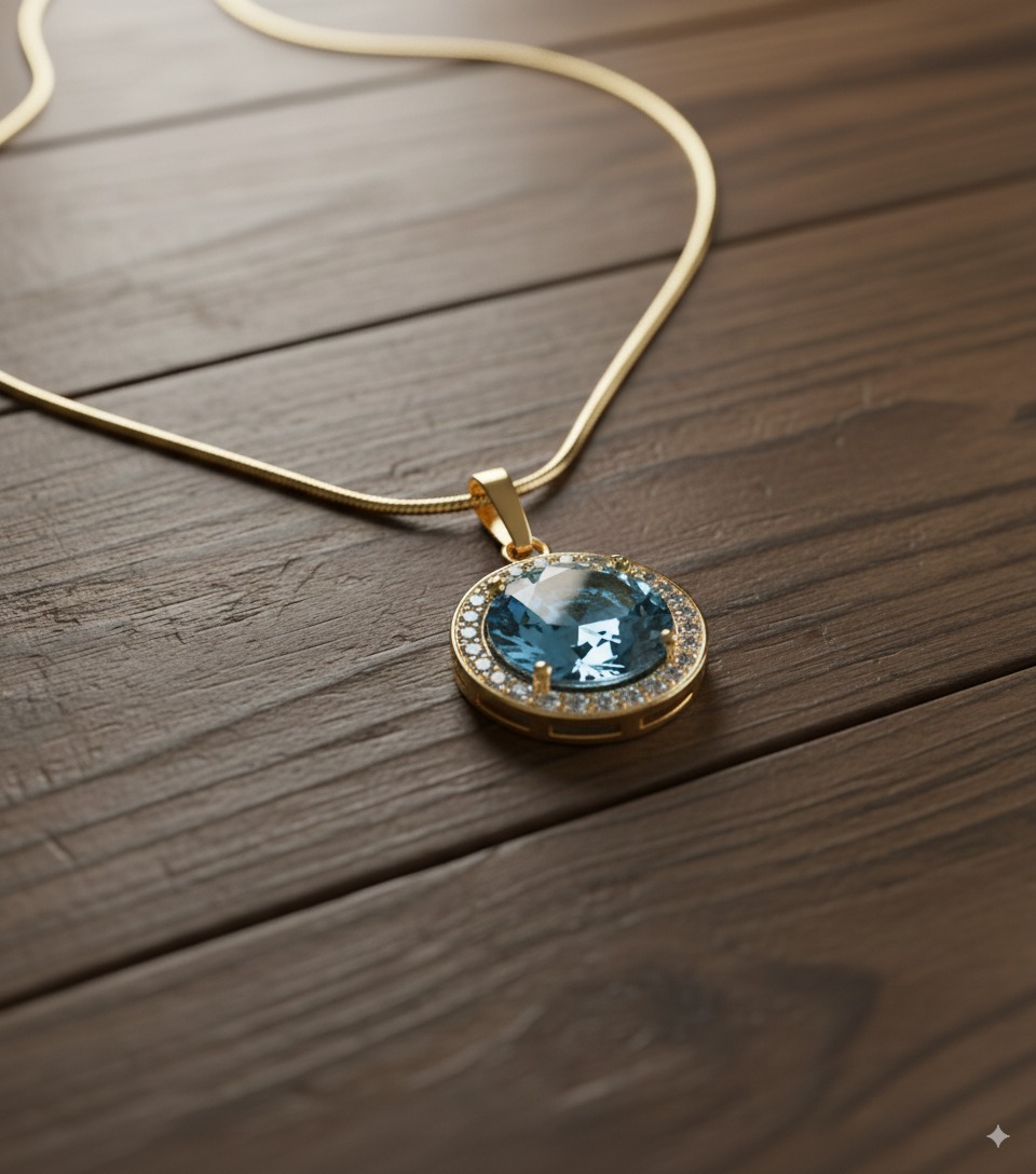 Topaz Halo Charm – კულონი
