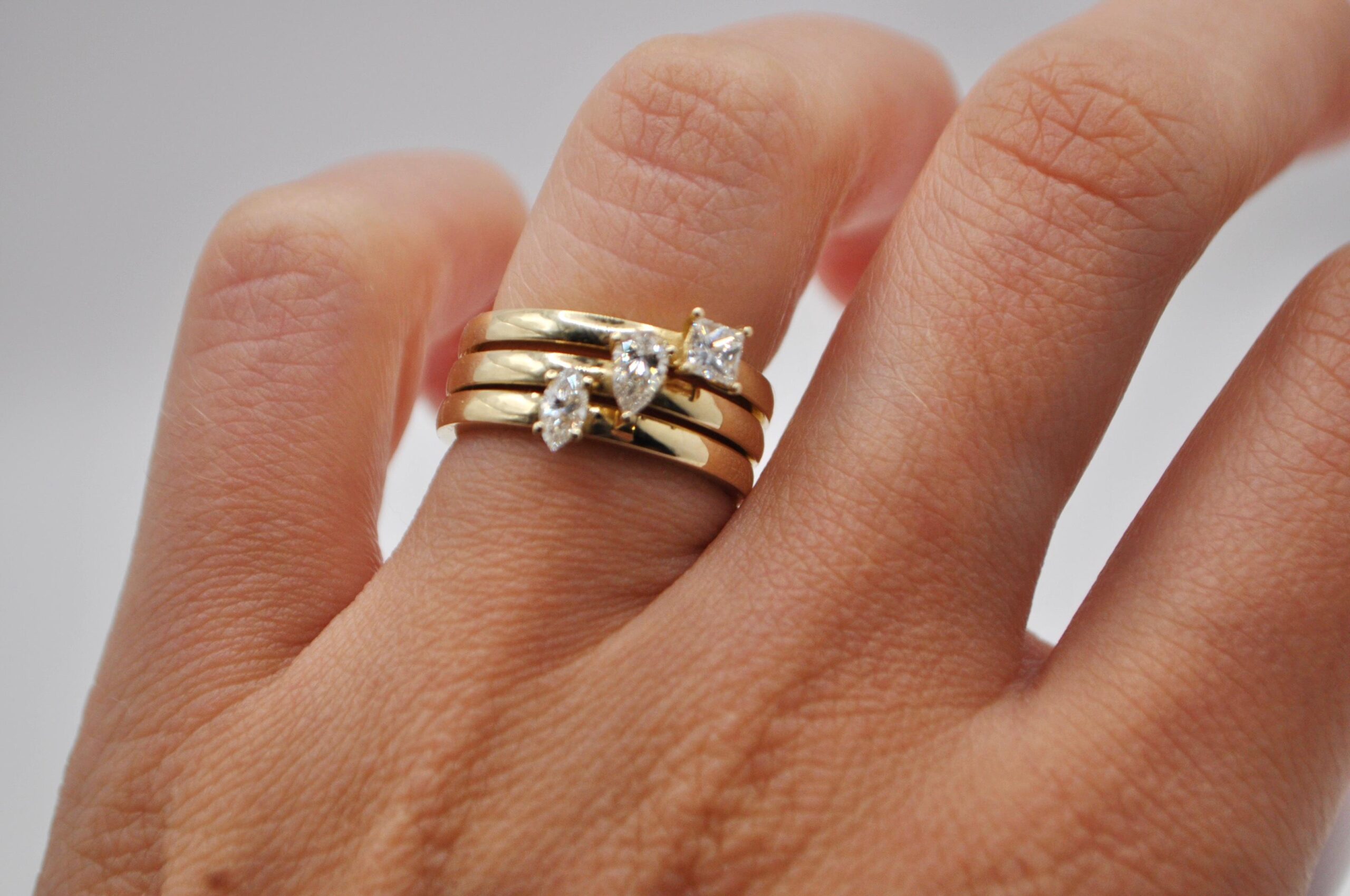 Handcrafted solitaire ring