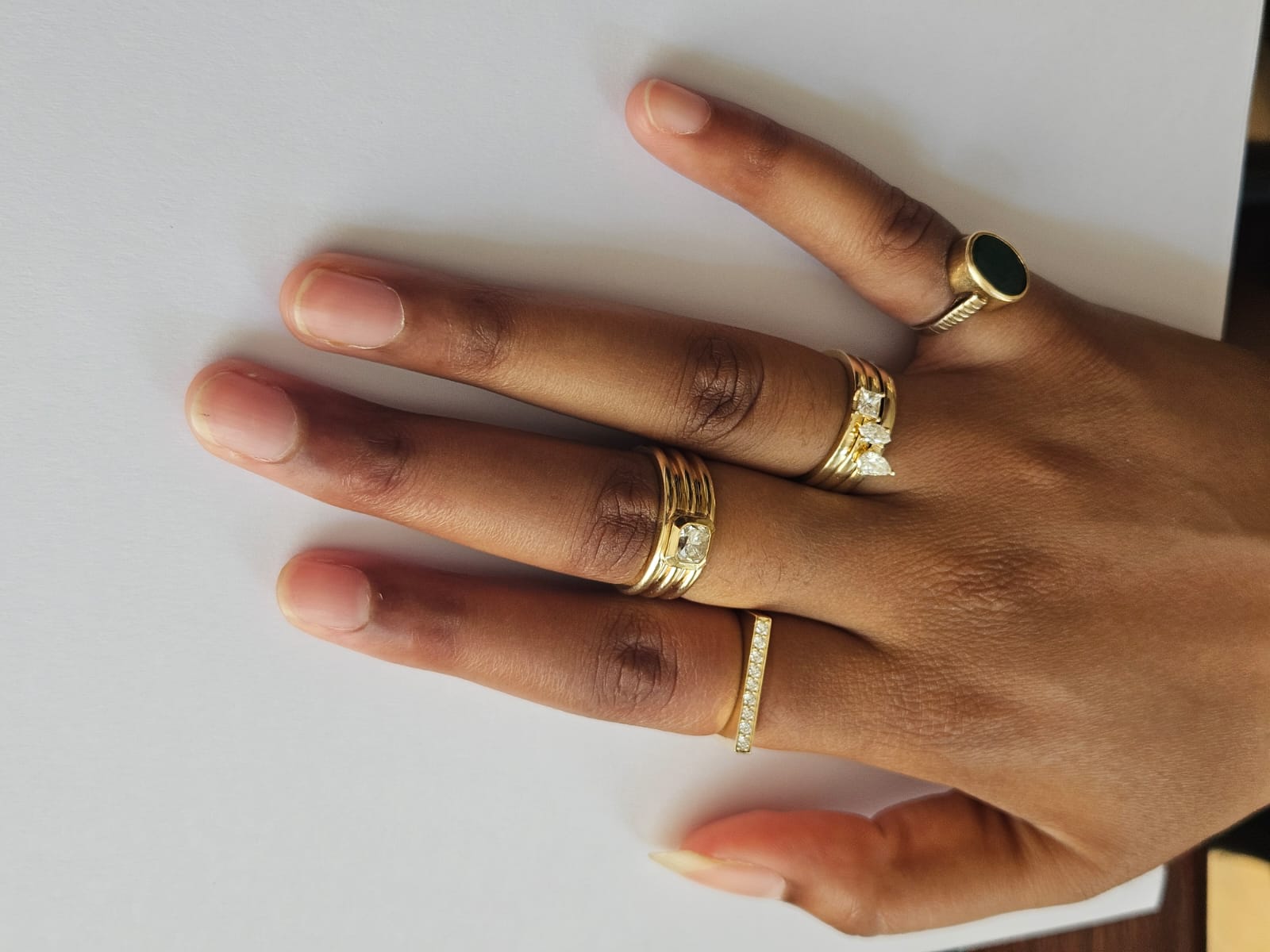 New — rose-gold engagement ring