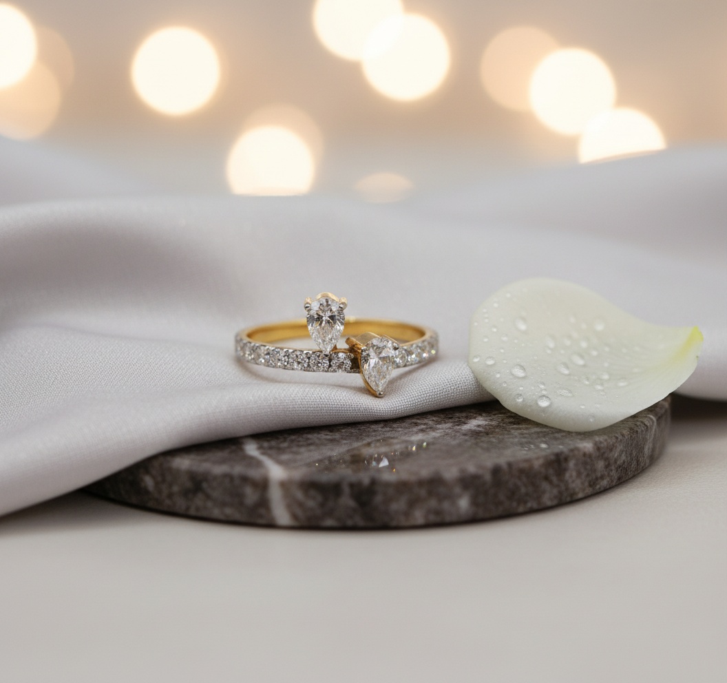 Elegant yellow-gold pendant