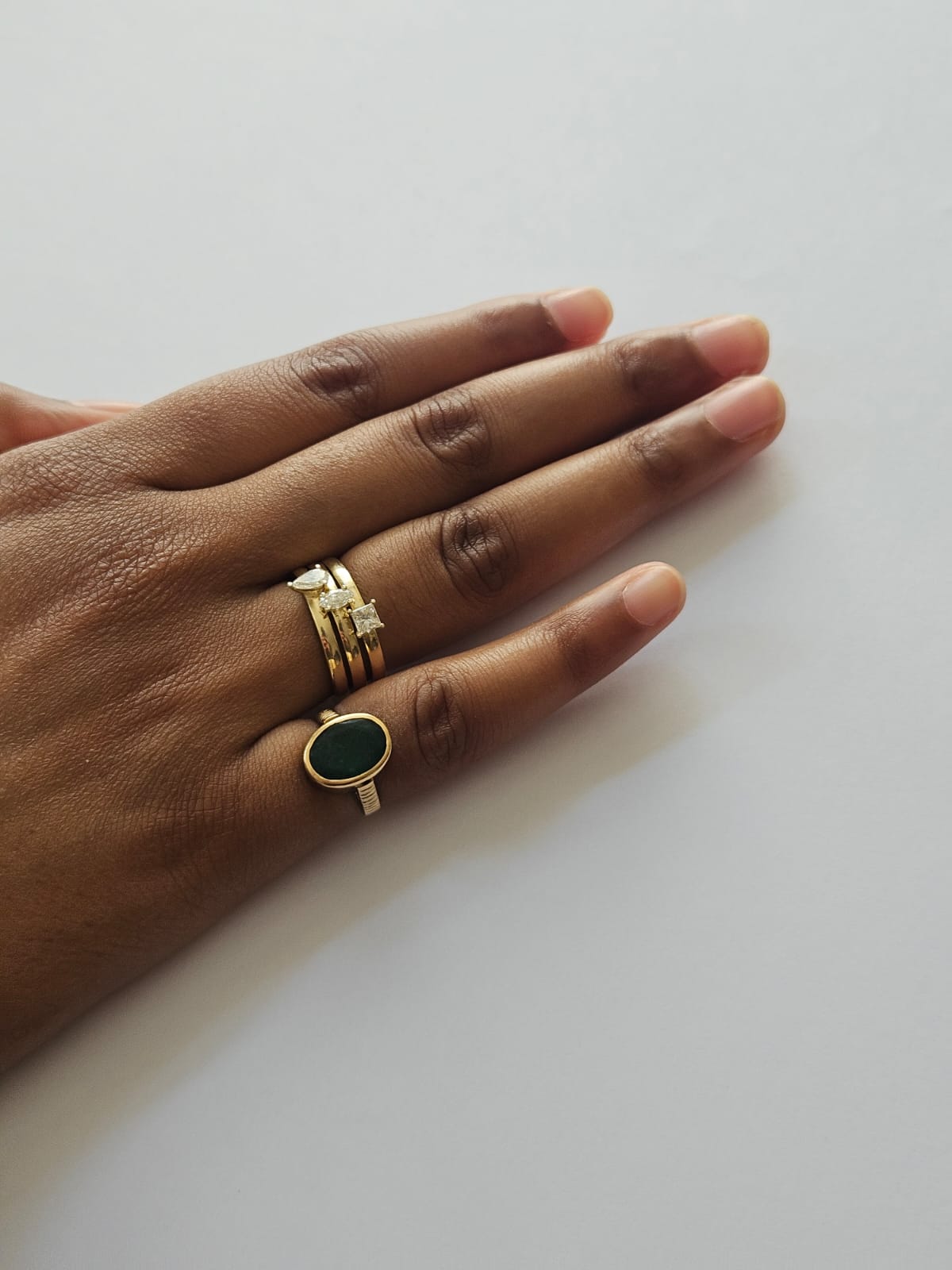 New — vintage-inspired emerald ring